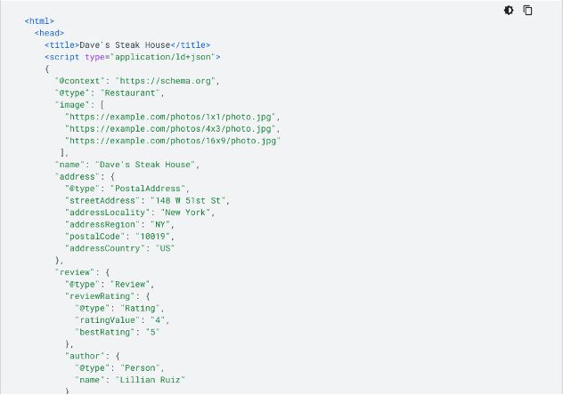 Dragonfly Web - Structured Data